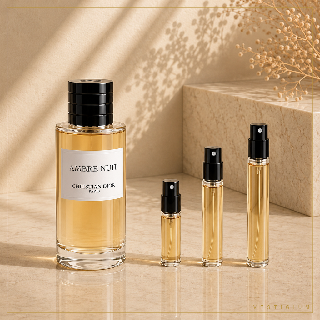 Ambre Nuit by Maison Christian Dior, authentic decant sample by VESTIGIUM