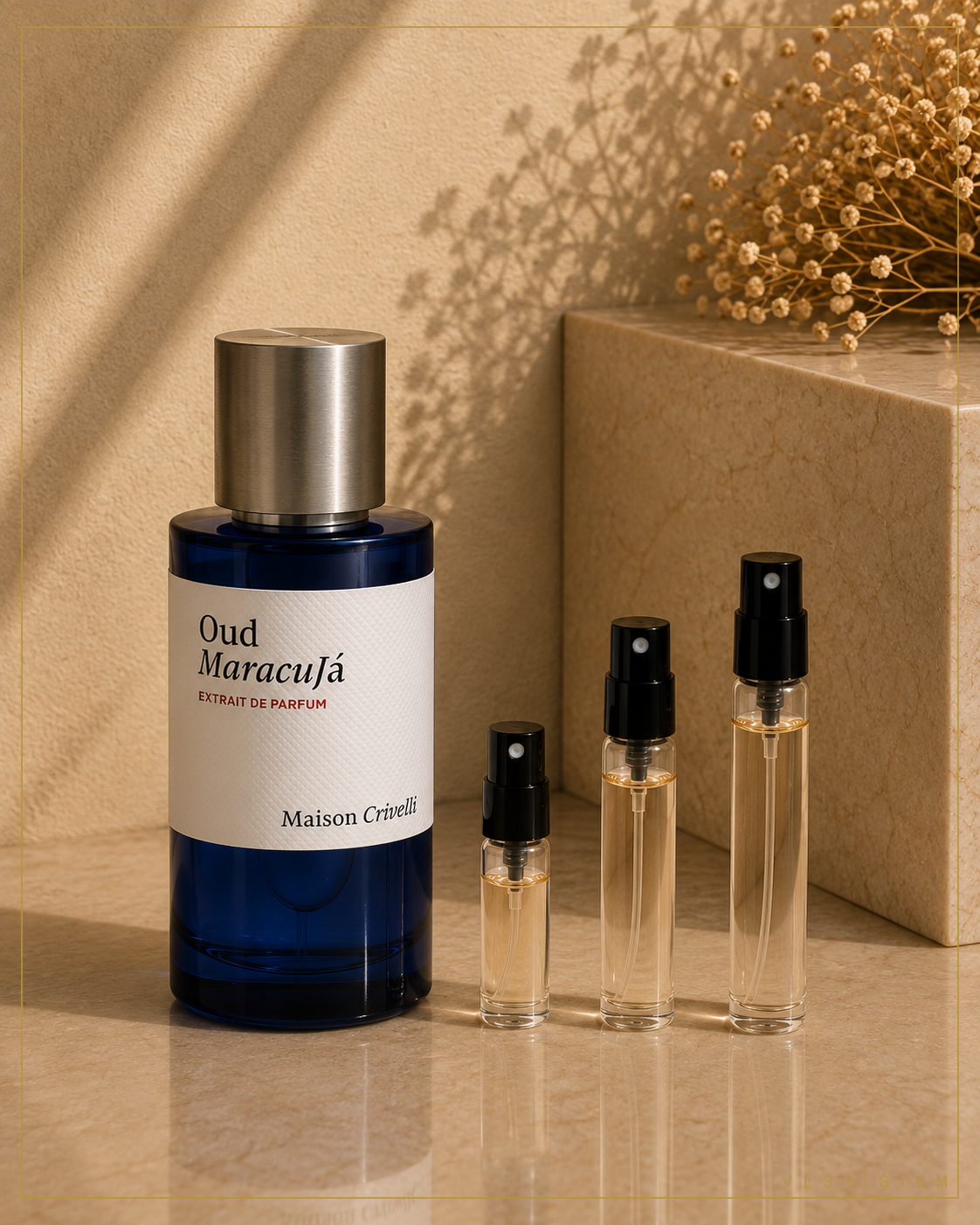 Oud Maracujá by Maison Crivelli, authentic decant sample by VESTIGIUM